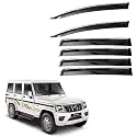 CAR SAAZ Unbreakable Chrome Smoke Door Visor for S-presso (2019-Present)| Premium Sun, Rain Wind Deflector Chrome Strip Side Door Rain Visor – Set of 4 Pcs
