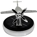 Car Seat Aroma Aeroplane Car Air Freshener Scent Car Fragrance perfume Aromatherapy Decoration Perfume Solar Power Plane Diffuser with refill (5Ml) (Silver)