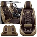 Car Seat Covers for BMW 230i 2017-2026, Premium Nappa Leather Car Seat Covers, Airbag Compatible &amp; Anti-Slip Car Seat Covers Sets(5 Seats/Brown Coffee)