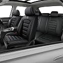 Car Seat Covers for X2,for BMW X2 2018-2025 2026,Waterproof Leather Seat Covers,Compatible Airbag,Full Set Comfort Car Seat Protectors for Most Cars(Black)