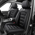 Car Seat Covers for X2,for BMW X2 2018-2025 2026,Waterproof Leather Seat Covers,Compatible Airbag,Front Set Comfort Car Seat Protectors for Most Cars(Black)