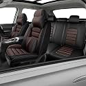Car Seat Covers for X2,for BMW X2 2018-2025 2026,Waterproof Leather Seat Covers,Compatible Airbag,Full Set Comfort Car Seat Protectors for Most Cars(Pillows,Black&amp;Coffee)