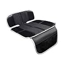 Car Seat Protector for Child Car Seat, Non-Slip Waterproof Car Seat Protector for Leather Seats with Thick Padding and Mesh Storage Pockets, Baby Seat Protectors Under Carseat