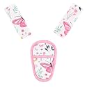 Car Seat Strap Pads for Baby,3 Pcs Newborn Carseat Belt Covers for Girls, Soft Minky & Universal Shoulder Strap and Crotch Covers, Kids Car Seat Neck Protectors, Butterfly
