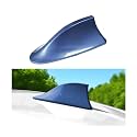 Car Shark Fin Antenna Cover, Top Roof Aerial Base AM/FM Radio Signal Base with Adhesive Tape, Fashionable Automotive Top Decoration Replacement, Universal for Vehicles (Red)