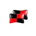 Car Sqaure RED Black Faux Leather Neck Rest for BMW Z4