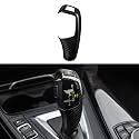 Car Sticker Decal Gear Shift Knob Cover Carbon Color ABS Trim fits for BMW F20 F21 F22 F23 F30 F31 F32 F33 F34 F35 F36 F07 F10 F12 F13 F15 F16 F25 F26 Accessories (Style A)