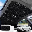 Car Sunroof Compatible with Q5 2009-2017 5-Door SUV, Foldable Glass Roof Sunshade with Storage Bag, Heat Insulation Sun Protection Roof Interior Sunshade