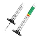 2PCS Car Tire Tread Depth Gauge, 32nds Smart Color Coded Automotive Tire Thread Depth Checker Meter Tool, Professional Tyre Measurement Gauge Tool for Cars Trucks Motorcycles
