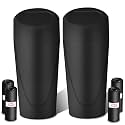 Car Trash Can with Lid-2Pack, Leakproof Garbage Can with 80 Attached Trash Bags, Mini Essential Car Accessories for Interior for Car, Home, Office（Black）