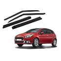 Car Unbreakable Door Visor/Wind Deflector Suitable for Fiat Punto (Set of 4 Pcs)