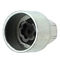 Car Wheel Lock Key Anti Theft Lugnut Socket Metal Wheel Lock Lug Nut Remover Replacement for 1 3 5 6 7Series X1 X2 X3 X4 X5 X6 Z4 (045)