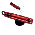 Car Window Breaker Seatbelt Cutter Spring Loaded Aluminum Alloy ABS Emergency Escape Tool for Universal Vehicle, Red