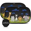 CARAMAZ Car Window Shade for Baby with Certified UV-Protection 2 Pack - 20"x12"