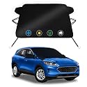 Car Windshield Snow Ice Cover 2 Layers Protection for 2020-2026 Ford Escape, Heavy Duty Oxford Fabric Windshield Snow Cover with Side Mirror Cover, Winter Frost Hail Protector for Snow/Sun/Dust/Rain