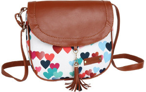 cara mia multicolor sling bag women canvas printed sling bag