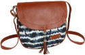 Cara Mia White Sling Bag Women Canvas Tie-Die Printed Sling Bag