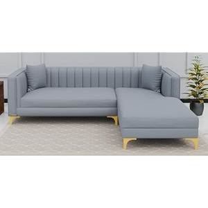 lewis 4 seater fabric lhs l shape sofa set for living room grey rhs  l shape 4 seater sofa with lounger  corner sofa couch for office festival gift