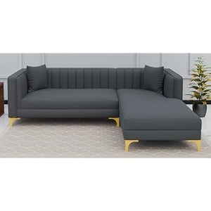 lewis 4 seater l shape sofa set for living room dark grey rhs  comfortable 4 seat  l shape 4 seater fabric sofa with cushion for home office