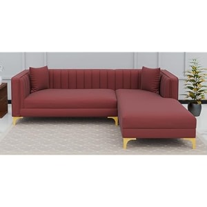 lewis 4 seater l shape sofa set for living room pink rhs  comfortable 4 seat  l shape 4 seater fabric sofa with cushion for home office