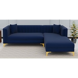 lewis l shape sofa 4 seater for hall blue rhs  l shaped 4 seater sofa lounger for living room  modern l shape corner sofa with cushion for home