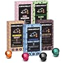 Caramelly Coffee Pods Variety Pack | Nespresso Compatible - 50 Aluminium Coffee Capsules | Box of 5, 50 Pods