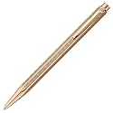 Caran d'Ache 0898-207 Ecridor Chevron Ballpoint Pen, Oil-Based, Rose Gold