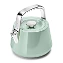 Caraway 2 Quart Whistling Tea Kettle, Durable Stainless Steel Tea Pot