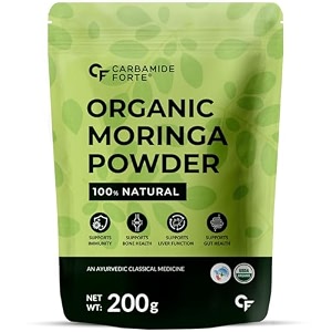 carbamide forte 100 organic moringa powder - moringa oleifera - usda certified  moringa leaves powder  moringa powder organic for immunity digestion amp energy  drumstick leaves powder - 100g