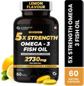 CARBAMIDE FORTE 5X Strength Omega 3 Capsules 2730mg | Fish Oil Capsule With Added Vitamin D3