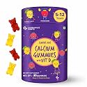 Carbamide Forte Calcium with Vitamin D Gummies for Kids | Calcium Gummies for Kids for Stronger Bones, Joints & Teeth & Immunity - Mango & Strawberry Flavour - 30 Veg Gummies