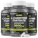 Carbamide Forte Carbamide Forte L Carnitine Supplement 1000mg Capsules for Men &amp; Women | Pre Workout Supplement - 60 Veg Capsules (Pack of 3)
