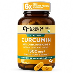 carbamide forte curcumin tablets with piperine and 95 curcuminoids  anti inflammatory supplement for adults  with curcuma longa turmeric amp ginger root extract  60 veg tablets