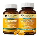 Carbamide Forte Curcumin With Piperine Tablets With 95% Curcuminoids | Immunity Boosters Tablet For Adults With Curcuma Longa, Turmeric Powder &amp; Ginger 60 Veg Tablets (Pack Of 2)