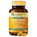 Carbamide Forte Curcumin Tablets with Piperine and 95% Curcuminoids | Anti inflammatory Supplement for Adults | With Curcuma Longa, Turmeric & Ginger Root extract | 60 Veg Tablets
