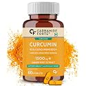 Carbamide Forte Curcumin with Piperine Tablets with 95% Curcuminoids– 60 Veg Tablets &amp; Carbamide Forte Hydrolyzed Collagen Peptides, 180 Tablets | 3000mg with Type 1 &amp; 3 Collagen Powder