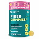 Carbamide Forte Fiber Gummies | Daily Fiber Supplement | Dietary Supplements For Constipation | Healthy Digestion, Weight &amp; Blood Sugar Management | 60 Veg Apple Flavoured Gummies