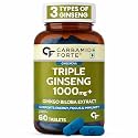 Carbamide Forte Ginseng capsules for men | ginseng with ginkgo extract | Energy, Focus & Stamina Support - 60 Tablets