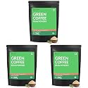 Carbamide Forte Green Coffee Beans Powder for Weight Loss with High CGA & Low Caffeine - 200g Veg Powder (Pack of 3)