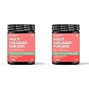 Carbamide Forte Hydrolyzed Multi Collagen Powder With Marine Collagen, All 5 Types of Collagen Peptides Included - TYPE I, II, III, V, X Collagen Supplements for Women & Men, Watermelon Flavor - 200g