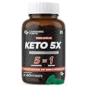 Carbamide Forte Keto Fat Burners for Men | 5-in-1 Fat Burners for Women with 600mg Garcinia Cambogia | Fat Burner Supplement May Support Fat Metabolism &amp; Energy | Weight Loss for Women &amp; Men - 60 Tablets