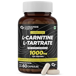 carbamide forte l-carnitine l-tartrate 1000mg pre workout supplement amp night amp day fat burner - weight loss support amp creatine monohydrate supplement for lean musclepowder