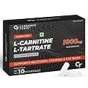 Carbamide Forte L carnitine L-Tartrate 1000mg Capsules for Men &amp; Women | Pre Workout Supplement - 10 Veg Capsules