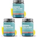 Carbamide Forte Marine Collagen Powder Supplement | Glowing Skin &amp; Bone Health Support Collagen Supplements for Women &amp; Men - Hydrolyzed Collagen Peptides - 200g (Pack of 3)