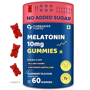 carbamide forte 10mg melatonin gummies to sleep for men and women - 60 veg gummies  sleep supplements for men amp women