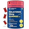 Carbamide Forte 10mg Melatonin Gummies to Sleep for Men and Women - 60 Veg Gummies | Sleep Supplements For Men &amp; Women