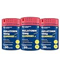 Carbamide Forte Melatonin 10mg sleep Gummies for Men & Women | Sleep Supplements- 60 Veg Gummies (Pack of 3)