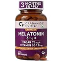 Carbamide Forte Melatonin 3mg with Tagara 75mg Sleeping Aid Pills – 90 Tablets