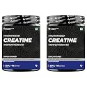 Carbamide Forte Micronised Creatine Monohydrate Powder | Creatine Supplement for Lean Muscle Volumization, Strength &amp; Energy - Unflavoured - 83 Servings - 250g (Pack of 2)