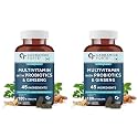 Carbamide Forte Multivitamin for Men with 45 Ingredients|Multivitamin Tablets with Ginseng, Grape Seed Extract, Vitamin C, and Vitamin K2 MK7-Veg Tablets (Pack of 2 count, 180 capsules)
